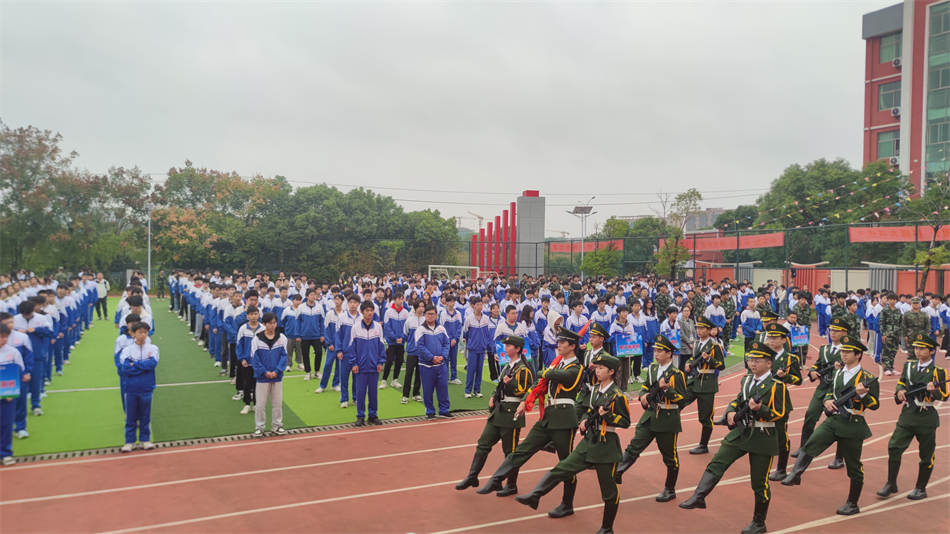 吉安市理工技工学校第九周升旗仪式